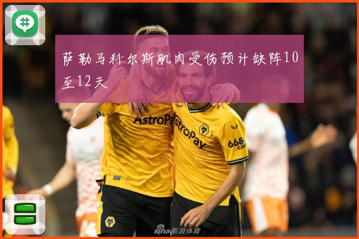 萨勒马科尔斯肌肉受伤预计缺阵10至12天